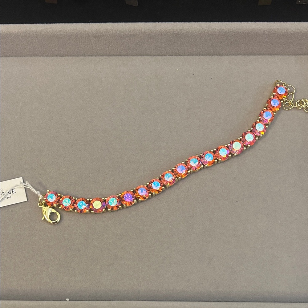 Park Lane Vibrant Pink and Gold Bracelet - Picture 5 of 5